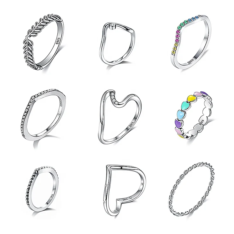 

925 Sterling Silver Knuckle Rings Set for Women Joint Stackable Midi Finger Ring Bohemian Retro Vintage Jewelry