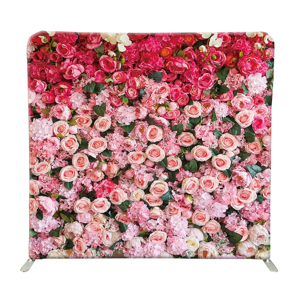 8Ft*8Ft Backdrop Arch Stand for Wedding and Birthday Party Customizable Graphics 8ft X 8ft Flower Wall Backdrop