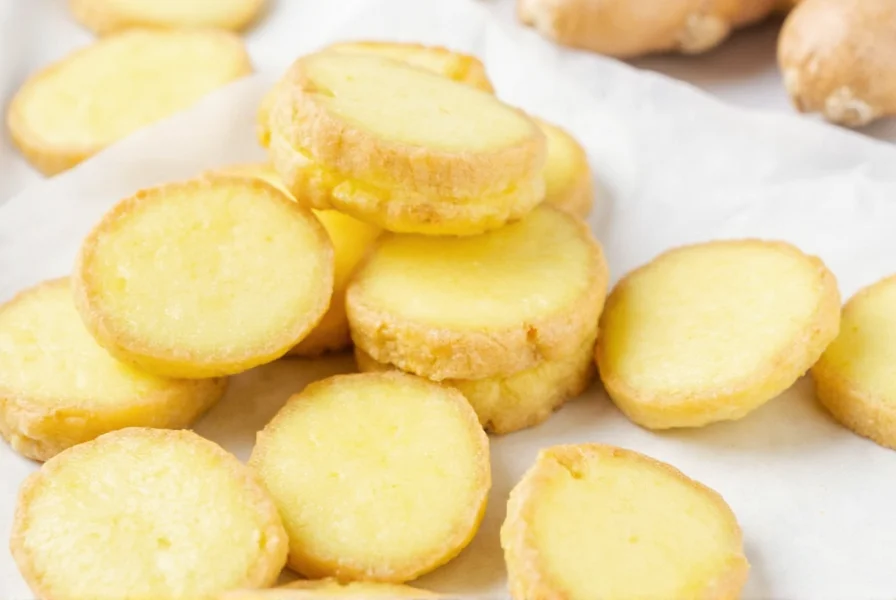 Various ginger forms including fresh root, powder, capsules, and tea for inflammation management