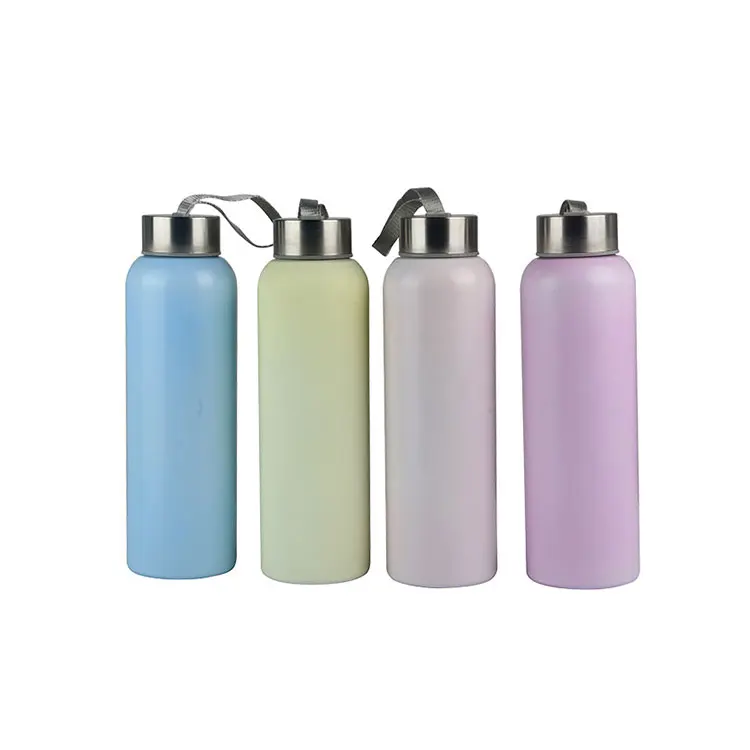 

Custom logo 500ml stainless steel bottle single wall sports design, Optional