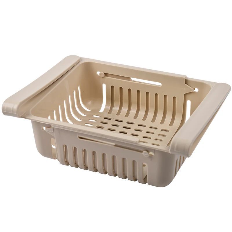 

Drawer Organizer Retractable Organizer Classified Container Basket Fridge Shelf Holder Storage Box 3 Pack Retractable Drawer