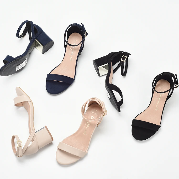 

summer dresses shoes women 2018 heel sandal making supplies, Black beige