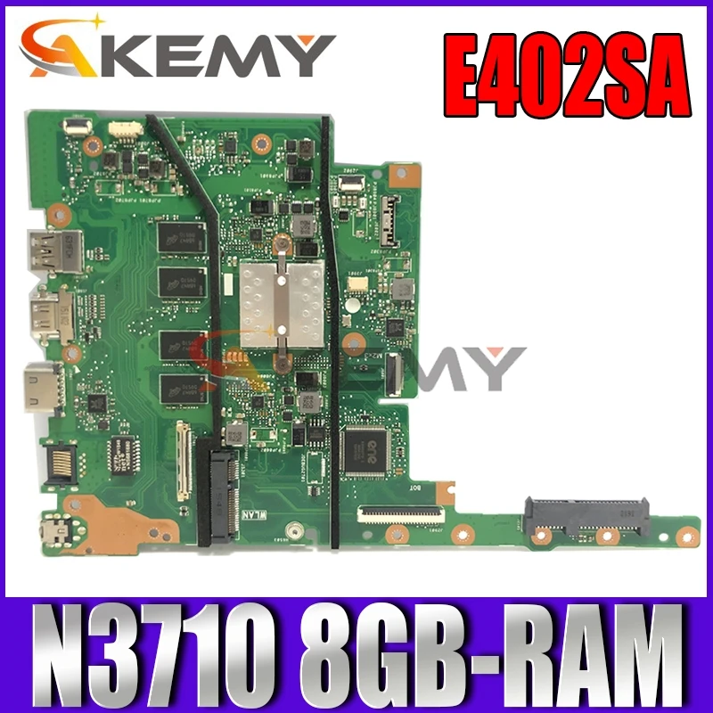 

Akemy E402SA Laptop motherboard for ASUS E402SA E402S (14 inch) original mainboard 8GB-RAM N3710-CPU