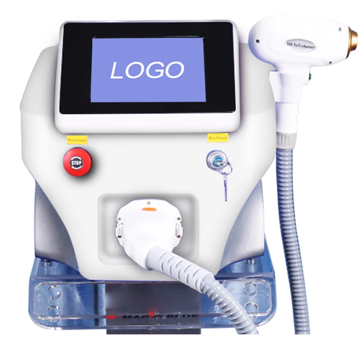 

Custom 808 Hair Removal Diode Laser Perfect Skin Rejuvenating Set 808 755 1064 Diode Laser Hair Removal, White-purple