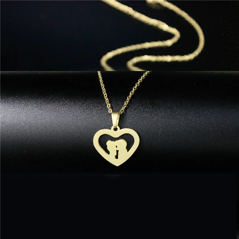 

24 Model Stainless steel Leaves Love Flowers life Tree Clavicle chain necklace 18K gold geometric accessory jewelry for women