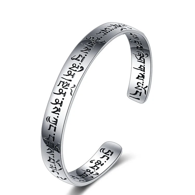 

925 Sterling Silver Bracelets Bangles Wedding Jewelry For Men, Picture