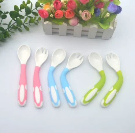 

RTS Baby Silicone Spoon And Fork In Stock Factory Price Custom Logo