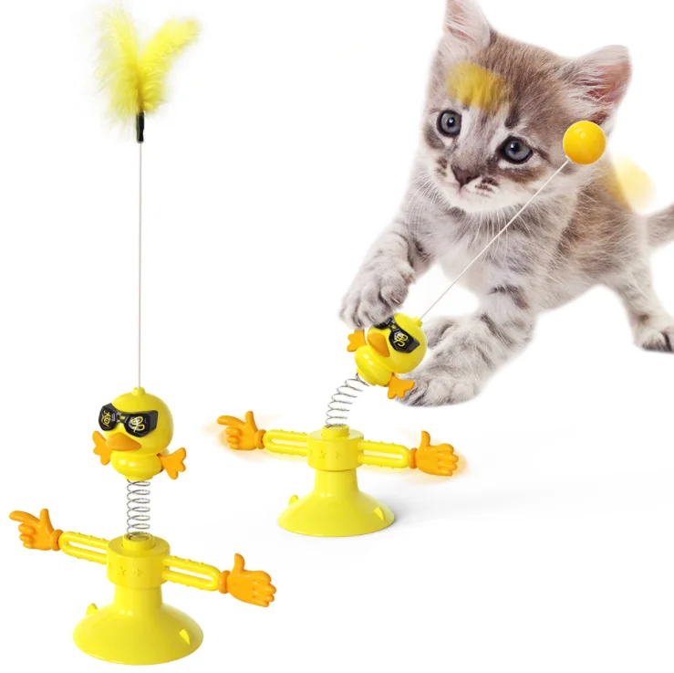 

Hot sale New Style Spring Whirling Turntable Teasing Interactive multi-functional gnawing cat toys