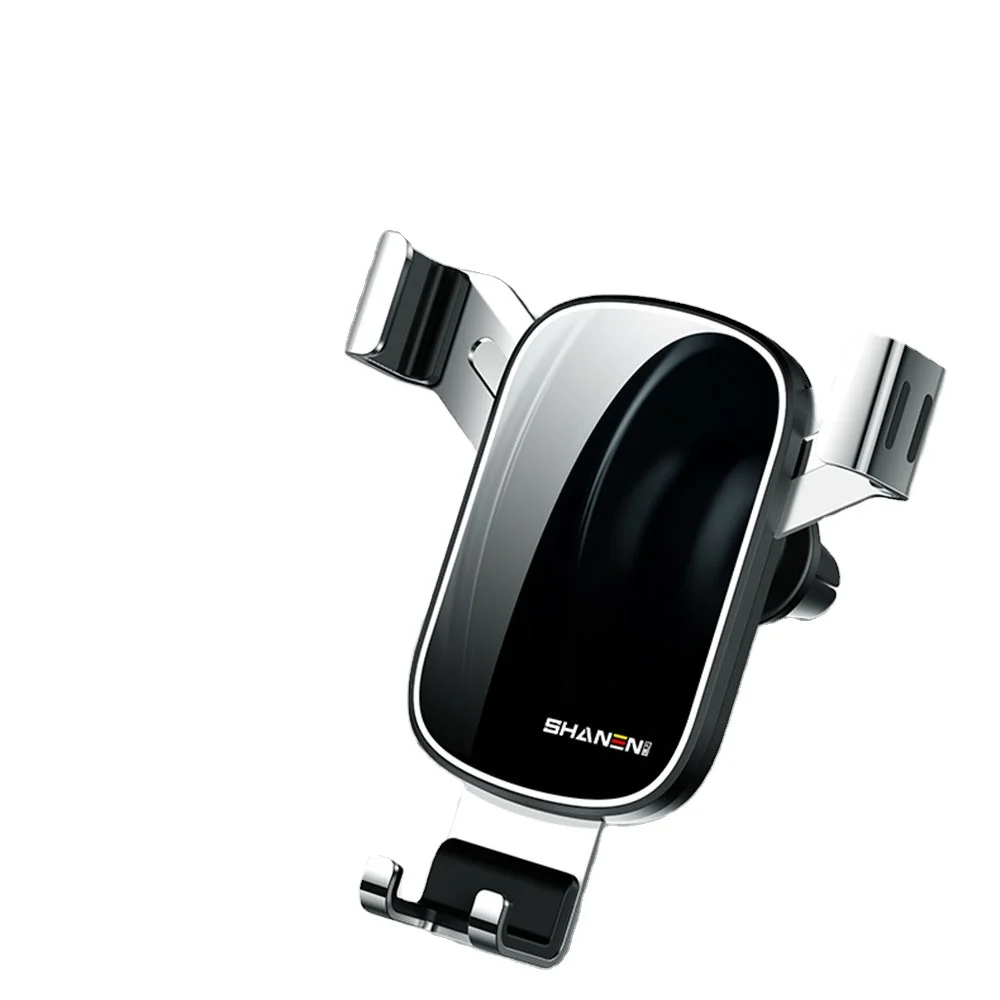 

Mechanical Design Whole Body Alloy Mirror Finish Silicone Cushion Protection Cell Phone Cup Holder For Car
