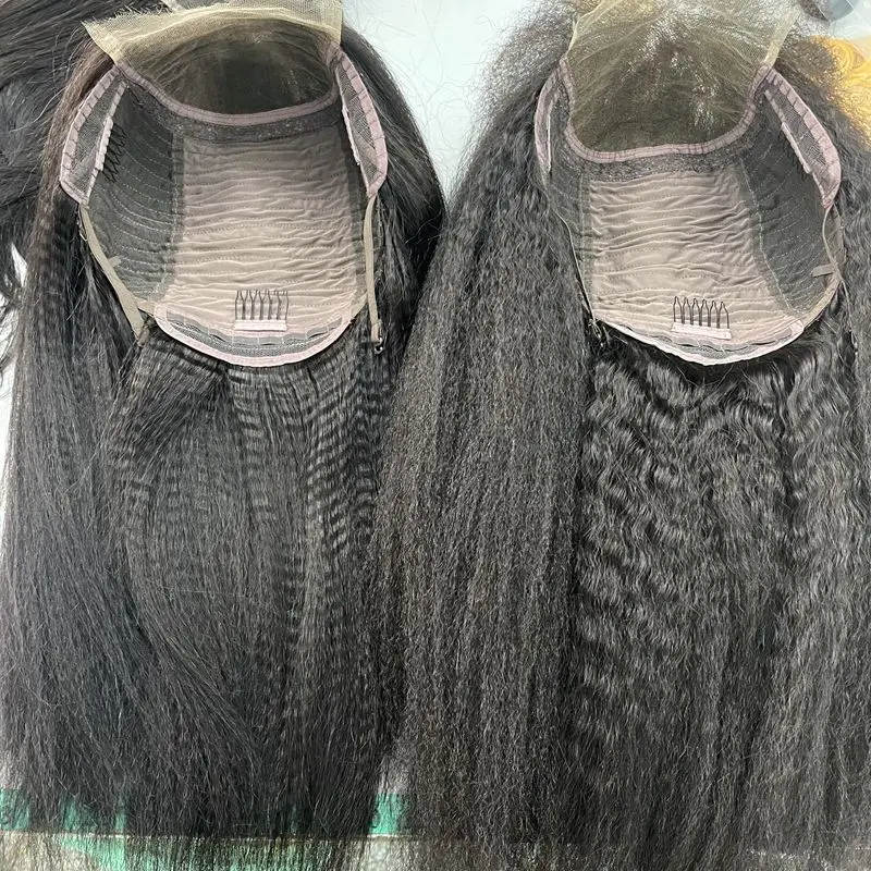 

Best wholesale price 5x5 Skin melt hdlace Transparent lace Yaki Kinky straight closure 360 hd lace wigs vendor