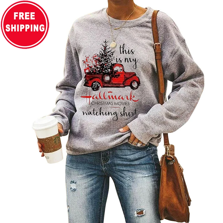

Free Shipping Women's crewneck grey print women's hoodies Christmas pullover sweater streetwear hoodie, Leopard, snake, camouflage, a1, a2, a3, a4
