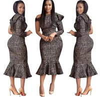 

Womens Sexy Long Sleeve One Shoulder Bodycon Tube Top Party Club Maxi Dress