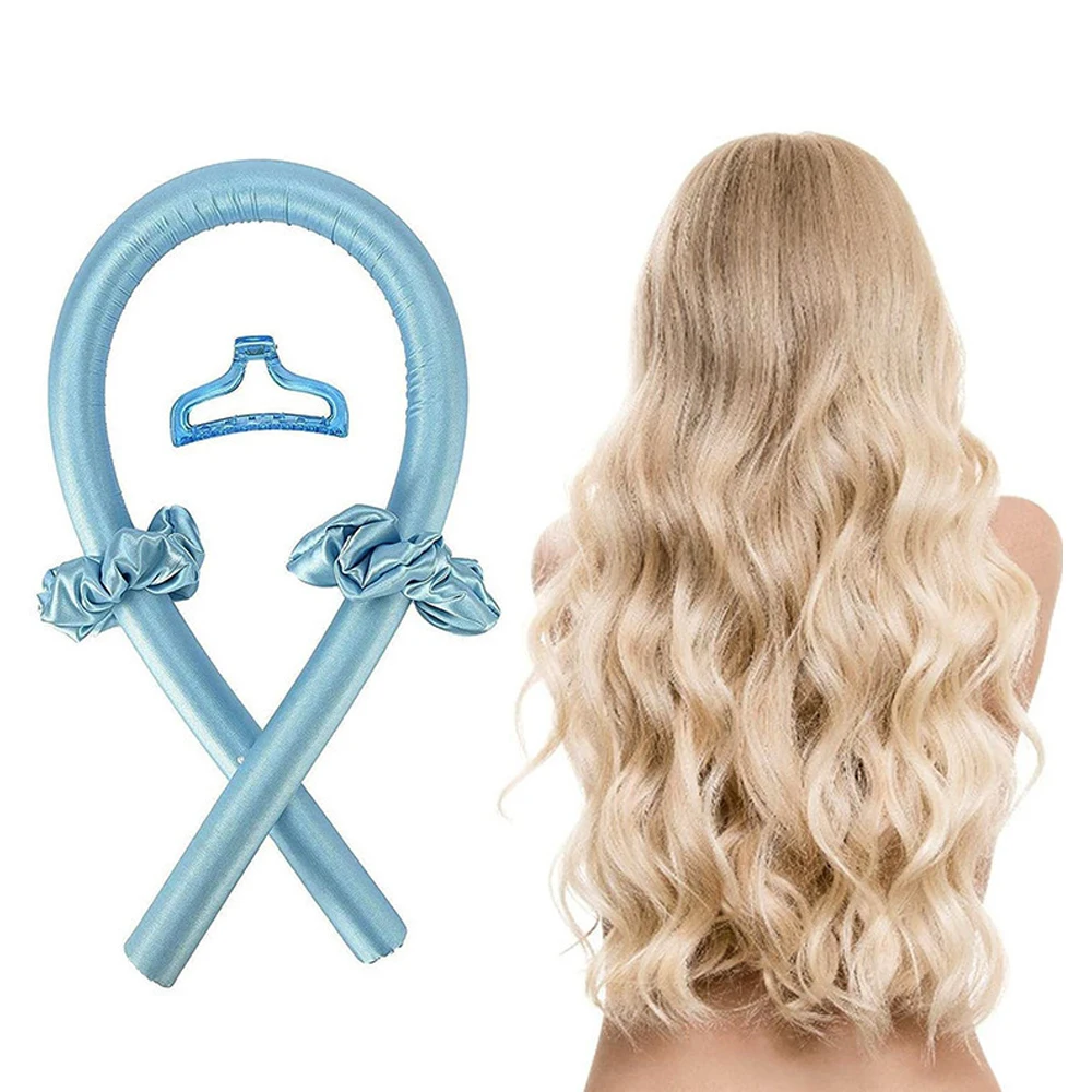 

Heatless Hair Curlers for Long Hair No Heat Silk Curls To Sleep In Overnight Soft Hair Rollers Curling Ribbon and Styling To