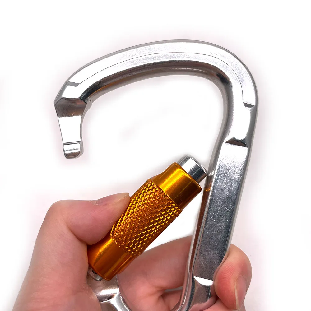 Heavy Duty Locking Safety Climbing Carabiner BT-RM36TL Safely Big Aluminum 7075 Carabiner D Shape 116mmx75mm