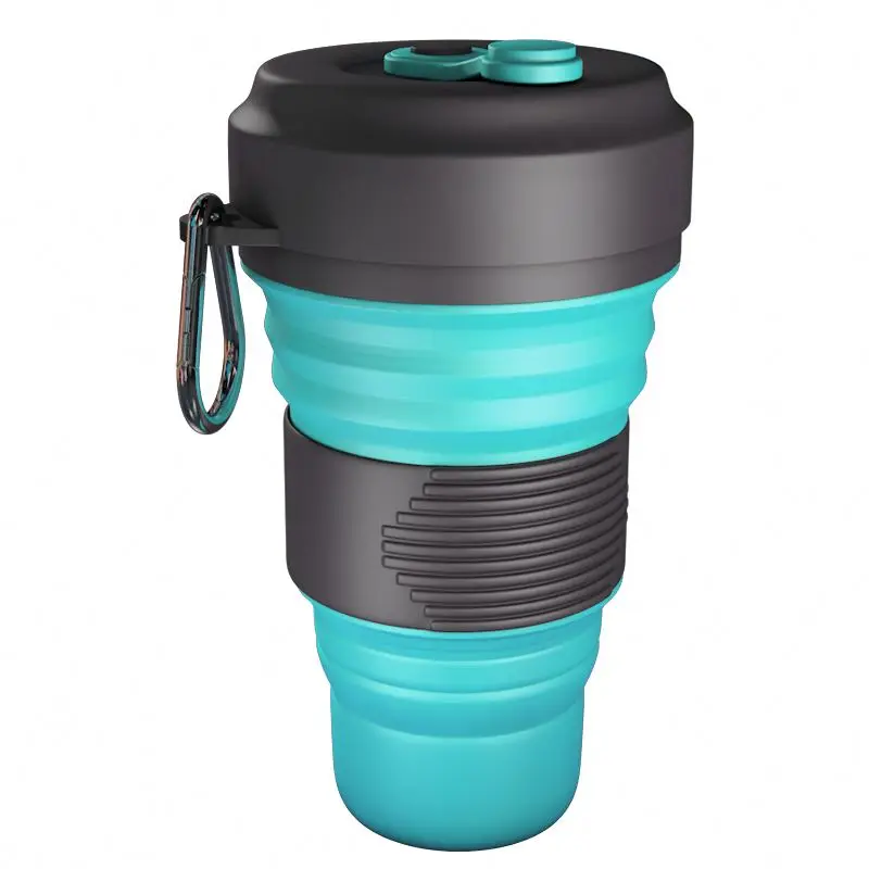 

Amazon Hot Selling Silicone Collapsible Water Bottle and silicone Portable Bottle For camping Travelling, Green ,red ,yellow ,blue and customized