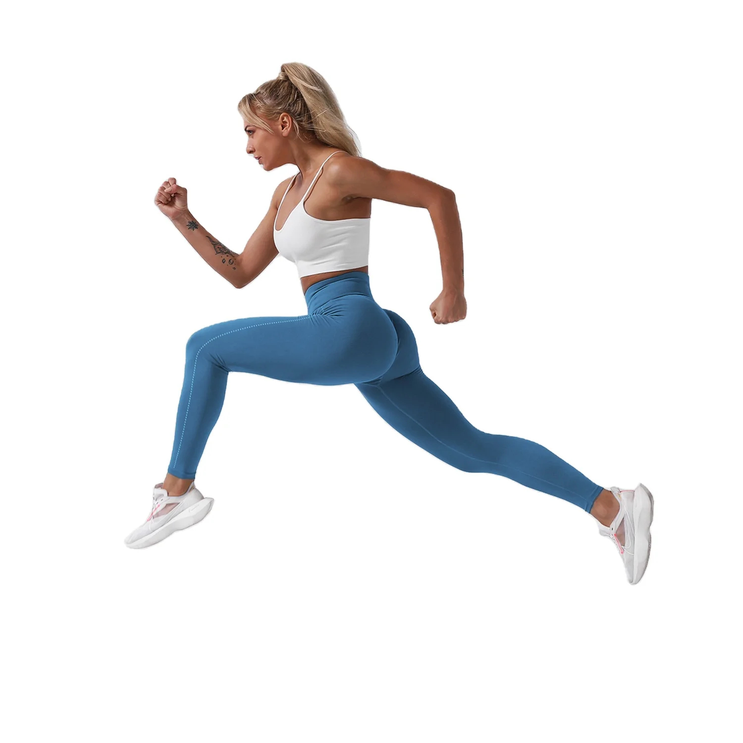 

ladies high waist Leggings jogging solid color seamless women sportswear yoga pants