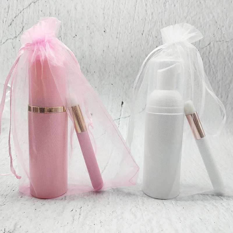 

Wholesale Vendor Pink Lash Shampoo Rich Foam Cleaning Lash Shampoo With Logo Brush