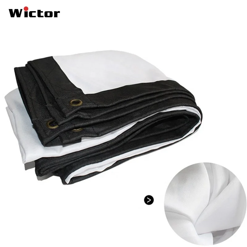 

WICTOR 150-inch 4:3 foldable portable projector screen, suitable for outdoor movies and travel, White