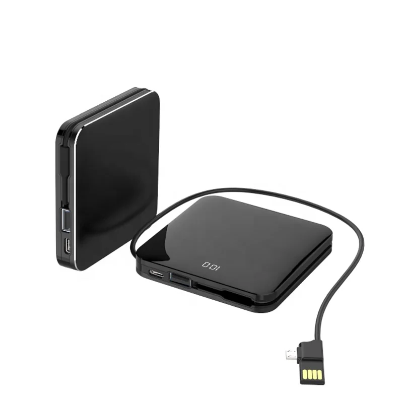 

3 in 1 Cable Square 8000 Mah Power Bank Portable Mobile Charger