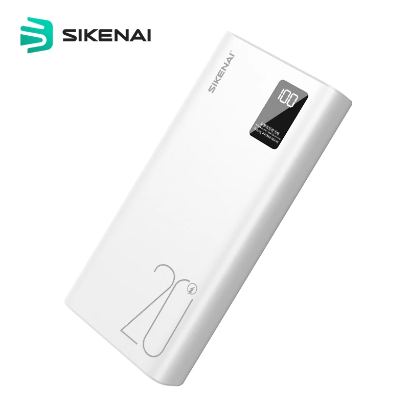 

Sikenai 40W Smart Power Bank 20000 Mah 10V 4A Fast Charger LED Power Banks