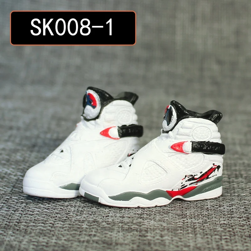 

Wholesale Custom Factory Price Plastic Mini 3D AIR Jordan Sneaker Shoe Keychain, Red,black, bule,white and customized