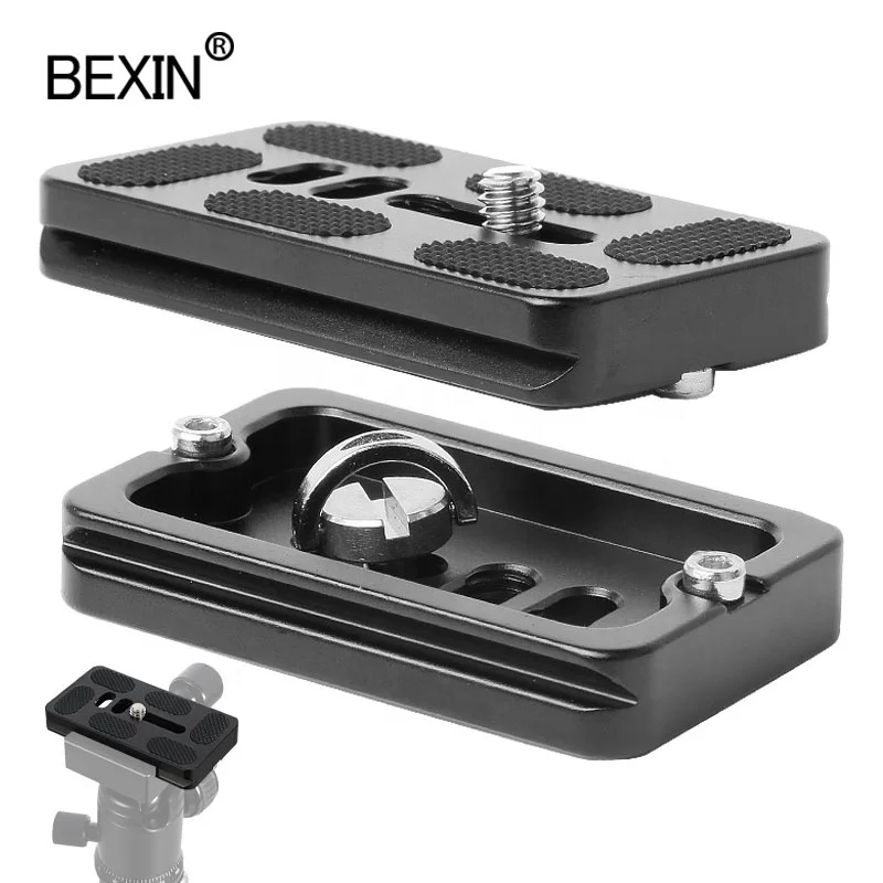 

BEXIN New Product Camera Parts Accessories Aluminum 70*38mm Snap Tripod Base Plate Quick Release Plate for dslr video Camera