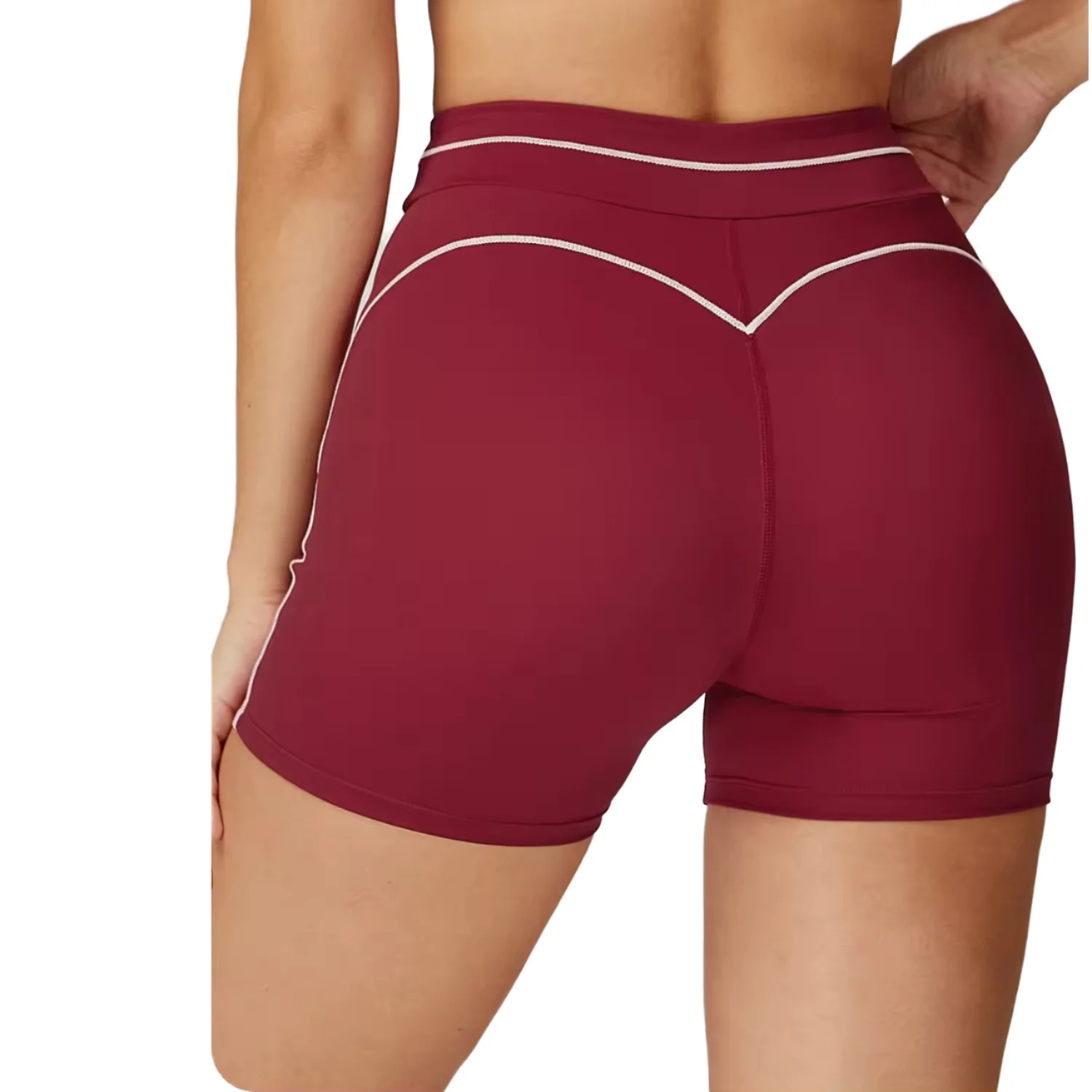 High-Waisted High Elasticity运动用Yoga Shorts