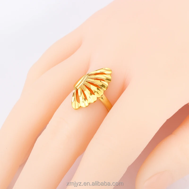 

Foreign Trade Factory Wholesale New Fashion Brass 18K Gold Plated Open Ring Ring Fubei Ring Female