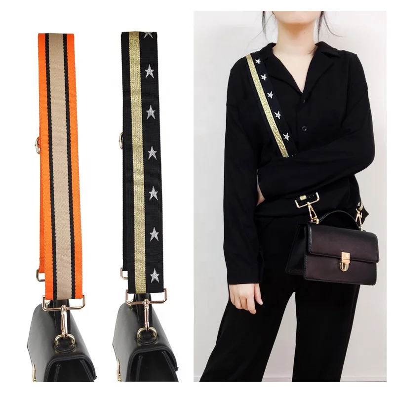 

Meetee B-S255 5cm Adjustable Widening Backpack Handbag Accessories Color Color Stripe Long Shoulder Strap