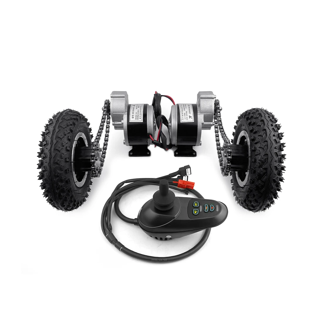 DIY Dual Drive 8 Inch Wheel 250w 24v Electric Mobile Cargo Tricycle Bike Hand Carts Motor Kit