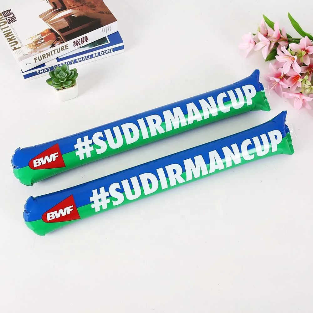 
Custom Handheld Inflatable Supporter Cheering Ballon Sticks 