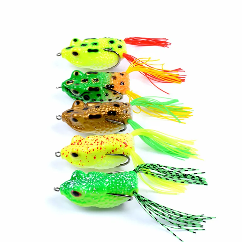 

Pesca Artificial Frog Fishing Lure 14G 5.7CM Saltwater Soft Plastic Lure Set, Multiple colour
