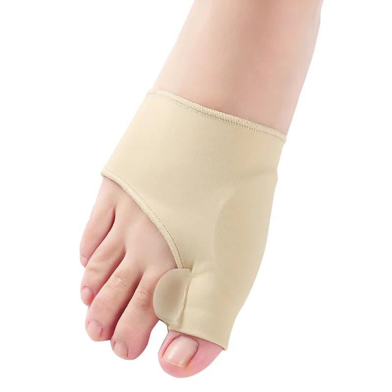 

Bunion Corrector Sleeve with Gel Pad, Bukm Elastic Bootie Bunion Relief Cushions For Hallux Valgus Pain Relief, Beige