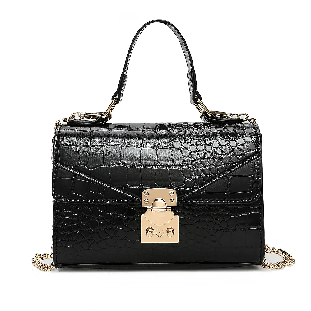 

New design alligator print Casual style easy matching single shoulder Cross bodybag woman handbag