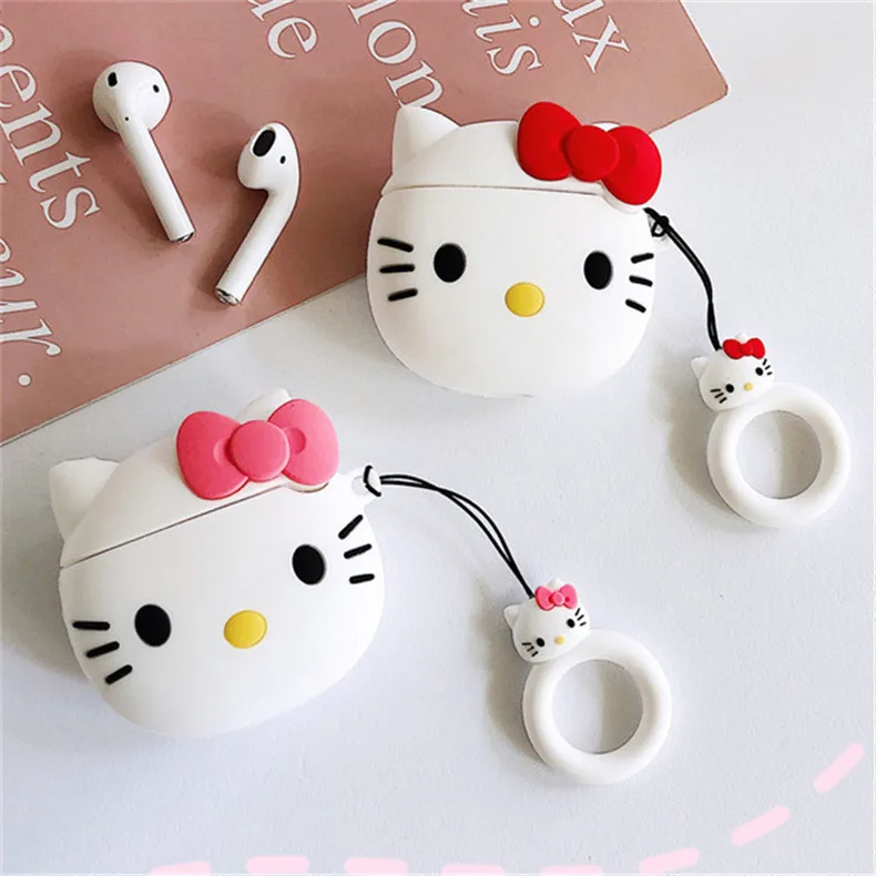 

3D Cute Cartoon Cat Designer Silicone Shockproof Protective Case Earphone Cover for Apple for Airpods 3 Pro 2 1