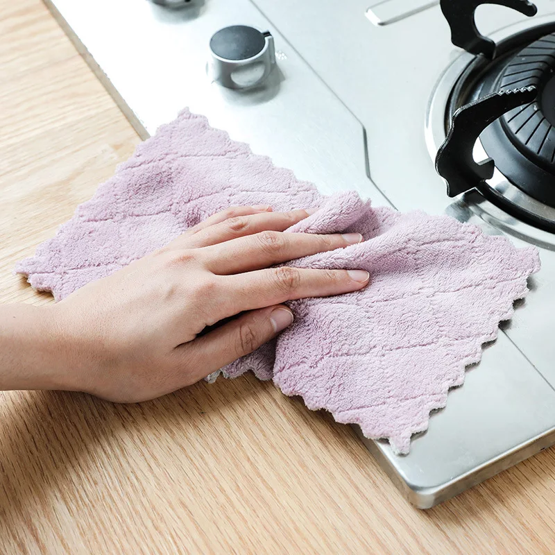 

Micro fiber table kitchen towel Absorbent thicker cloth for cleaning Home microfiber towels for kitchen, As photo