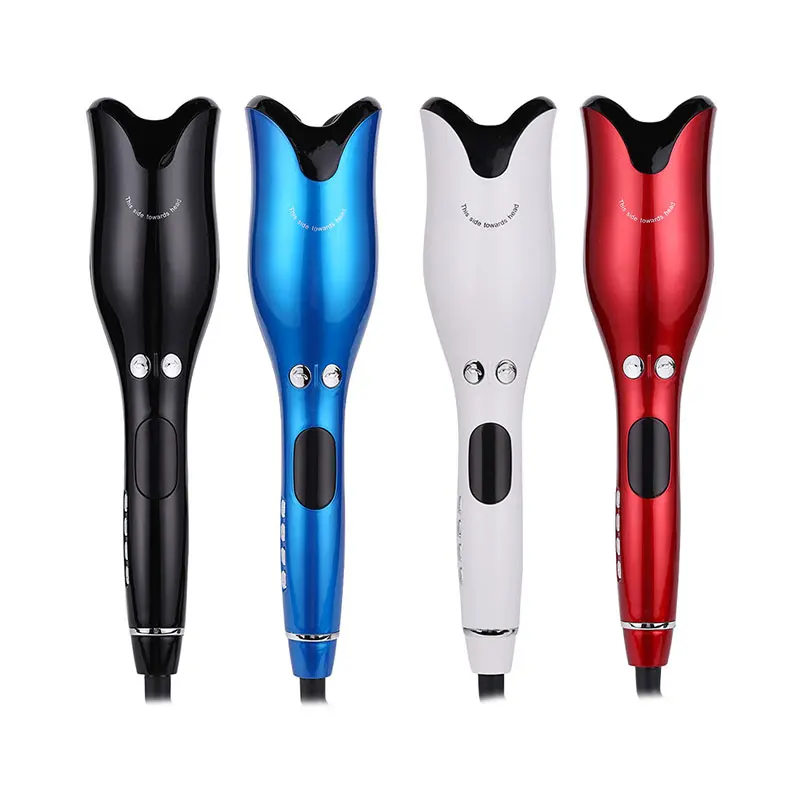 

Rose Type Automatic Hair Curler Infrared LCD Hair Curlers Rollers Lazy Anti Scalding Curling Iron Hair Styling Tools, Black/white/blue/red