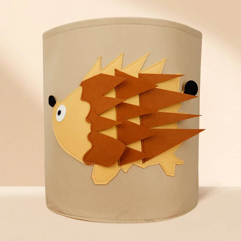 

Cute Animal Laundry Basket Foldable Toy Storage Bin Dirty Clothes Basket, Customized