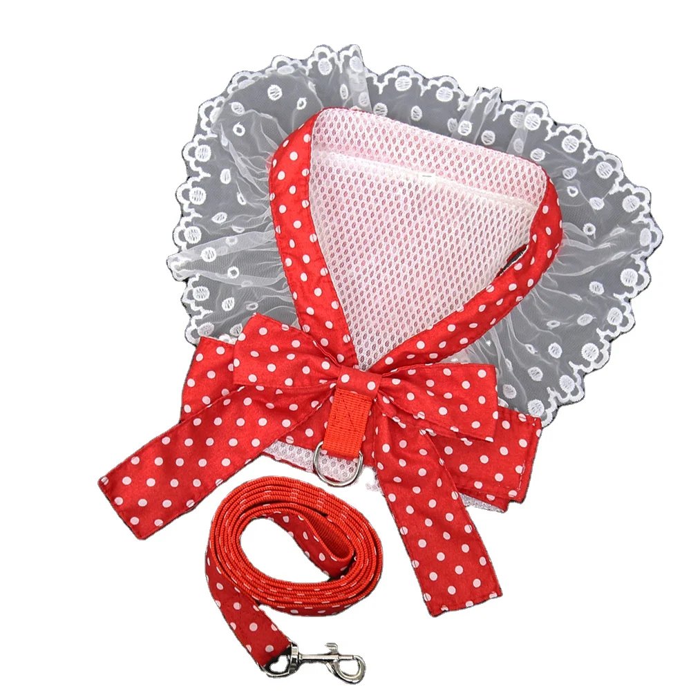 

Wholesale Cute Bowtie dog leash Wake Dog pet collars & leashes Luxury Dog Lead, Red,pink and so on