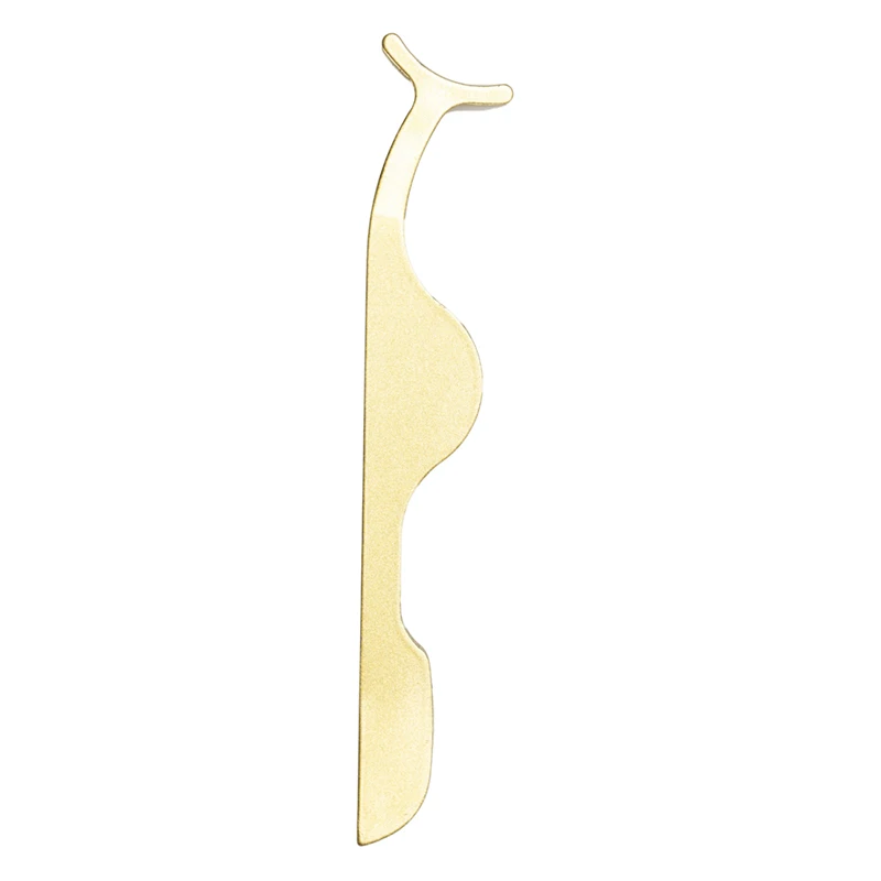 

New arrival false eyelashes applicator tool lash tweezers golden eyelash tweezers custom logo, Customer's choice