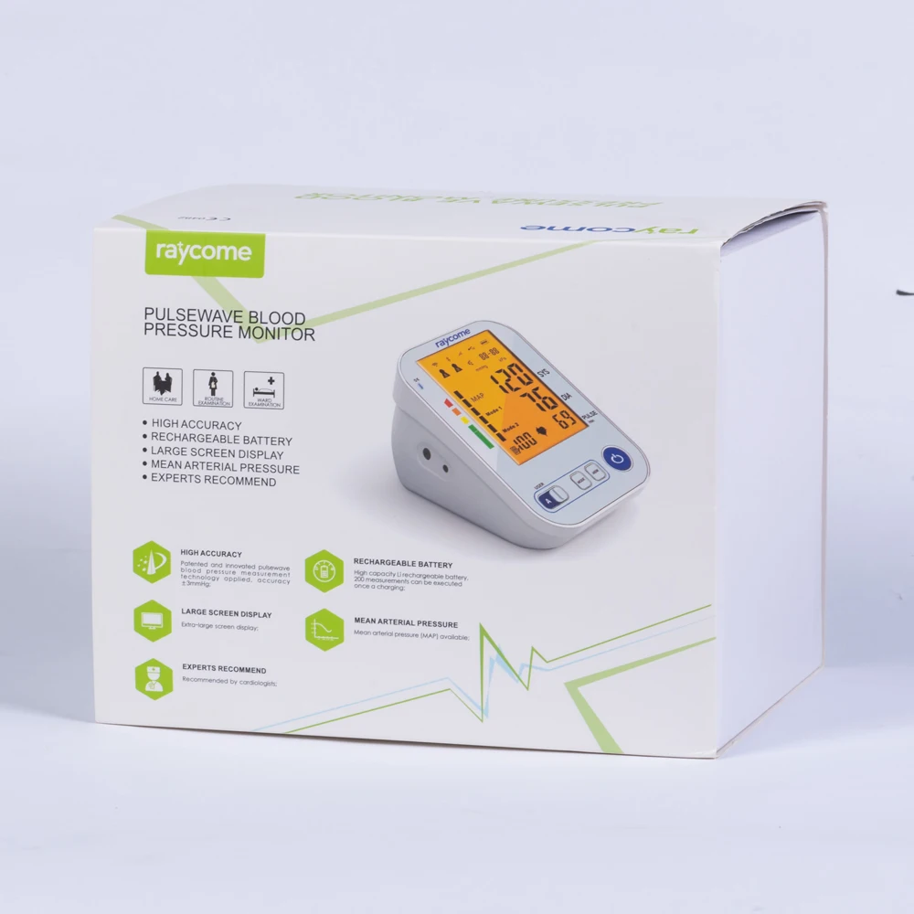 
CE ISO approved pulsewave blood pressure monitor for family 