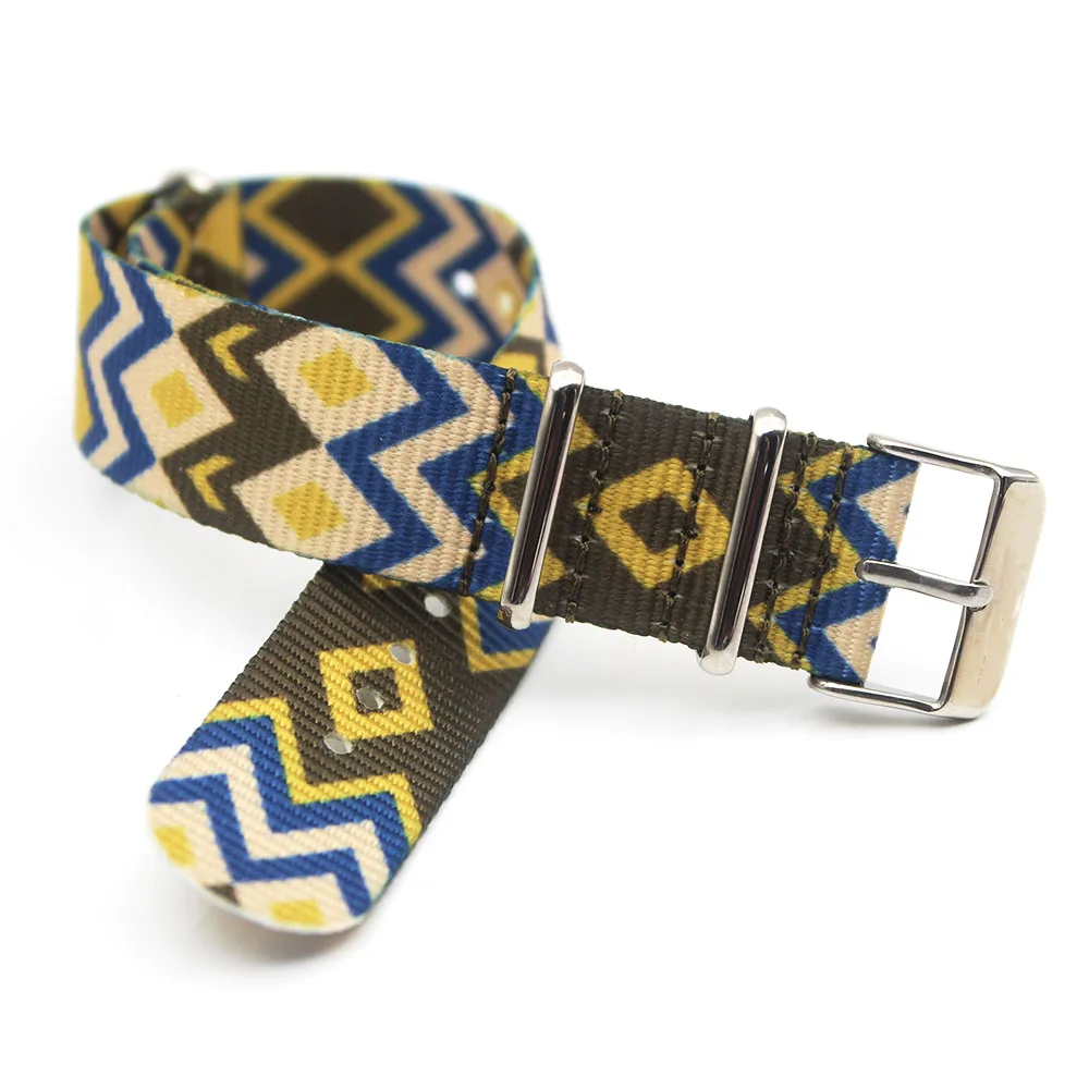 

2020 New Printed 20mm Fabric Nylon Nato Watch Strap