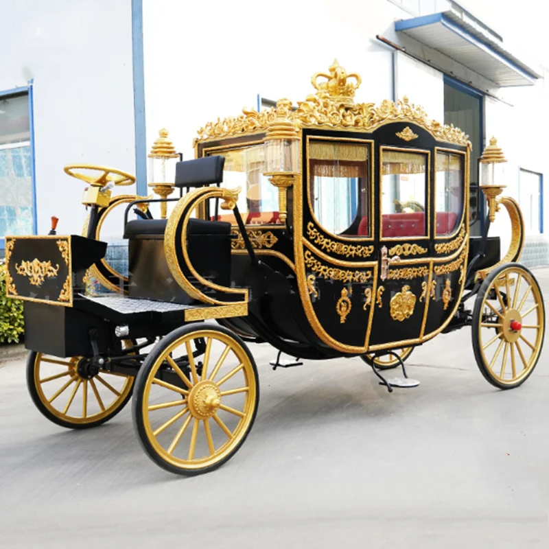 Oem Luxury Horse Carriage Carts Royal Electric Vehicle New Style