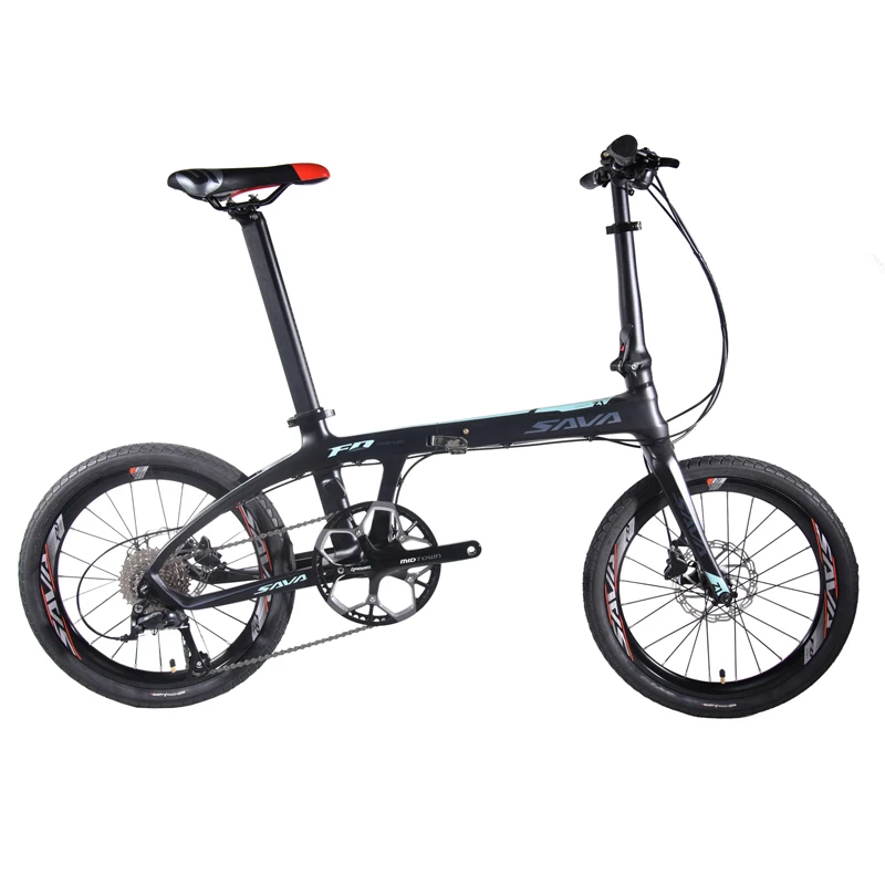 

SAVA Z1 20inch Adult Folding Bike with Shimano R4700 20 Speed Disc Brake Bicycle Carbon Folding Bike