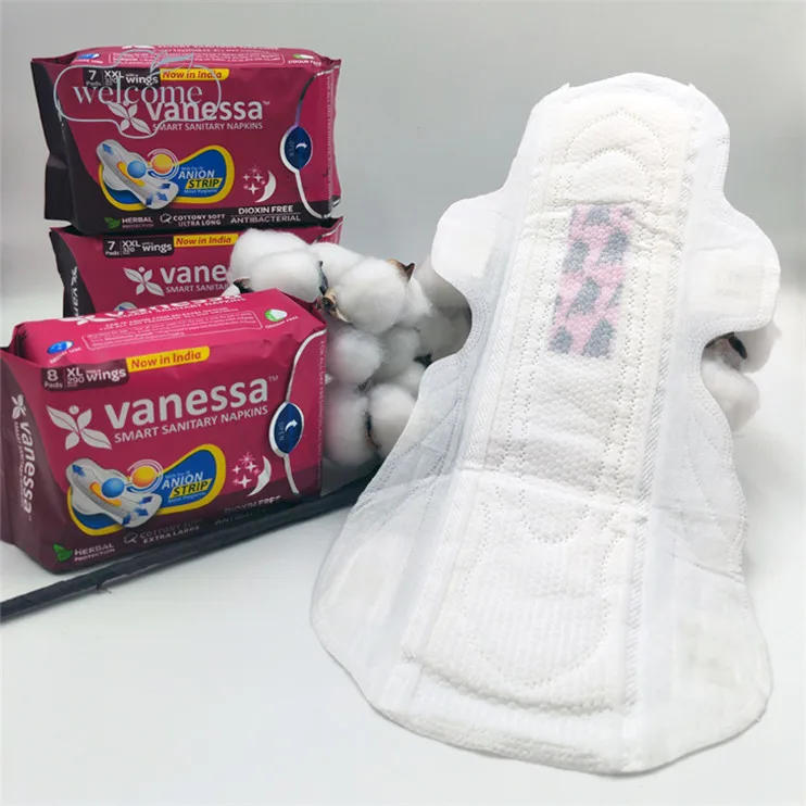 

Alibaba Online Shopping India No Bleach No Chemical bamboo charcoal leak proof menstrual sanitary pads Organic Sanitary Napkin
