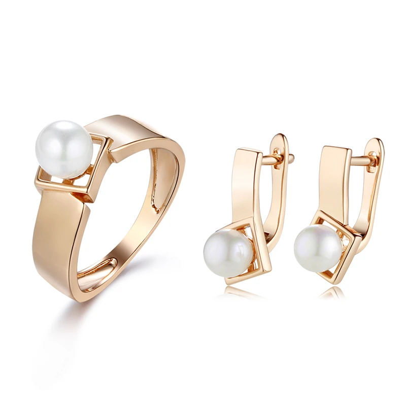 

2021 new pearl neclace set jewelry gold plated, bridal pearl jewelry sets