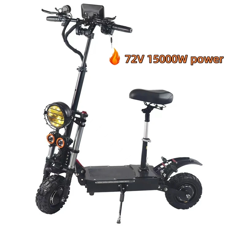 

Custom 11 Inch Electric Scooter 8000W 15000W 72V Powerful Adult fast luxury electric scooter 120km/h