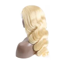 

VEGGICC Free Sample Cuticle Aligned Hair From India Body Wave HD Swiss Lace,613 Blonde Full Lace Human Hair Wig For Black Women