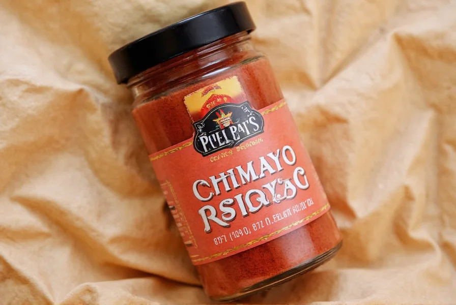 Hand pouring chimayo chili powder into a bowl of warm tortilla chips