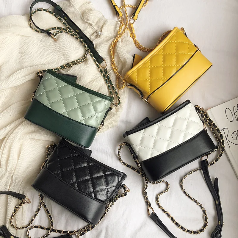 

2021 New Lingge Chain Bag Hanbags Pu Handtasche Women Designer Handbags Famous Brands, Picture color